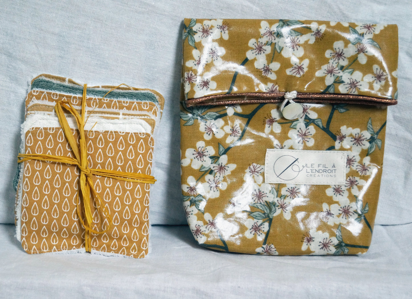 Set pochette/lingettes VICTORINE