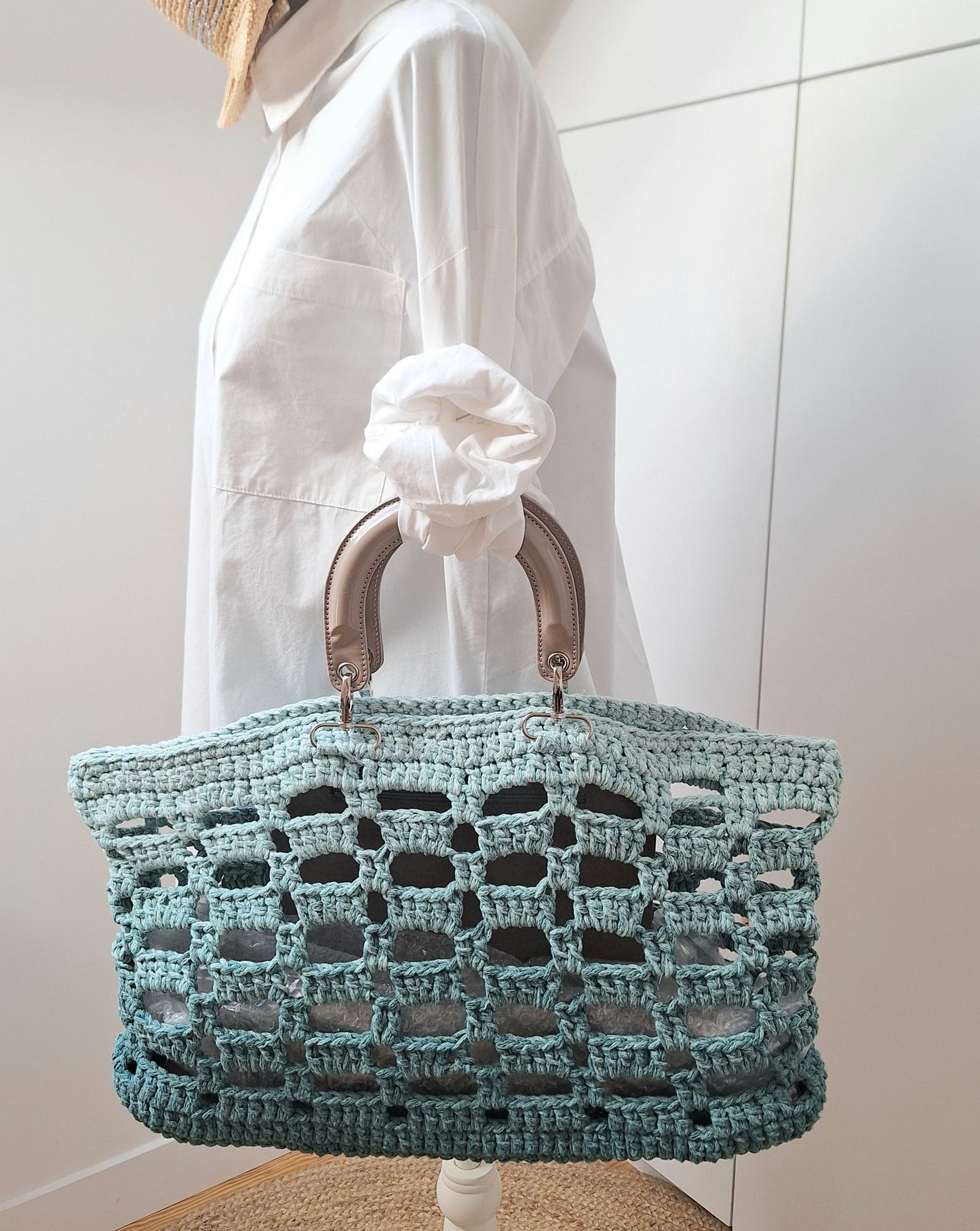 grand cabas crocheté AGLAE
