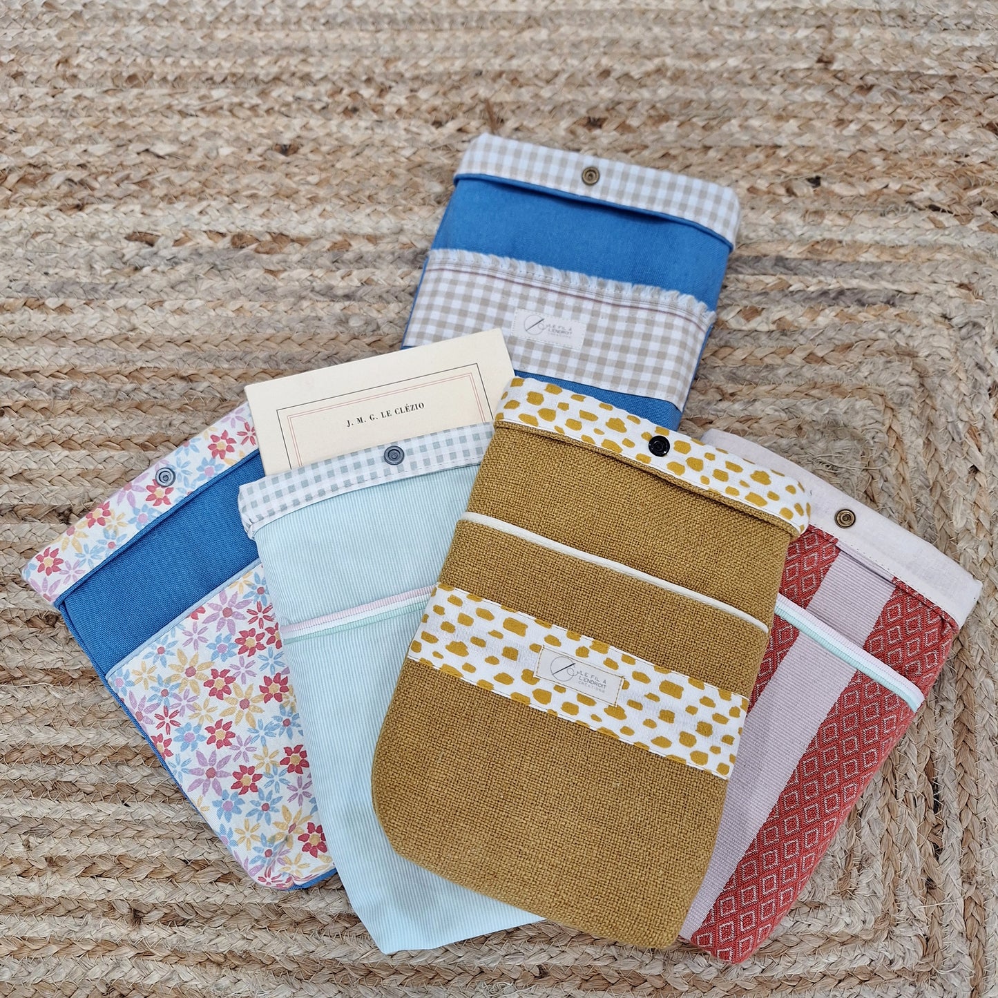 Pochettes à livre en toile ARCADIE